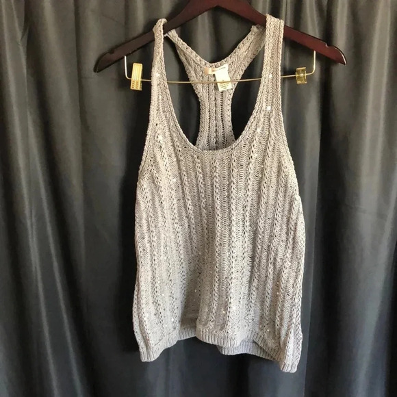 DKNY Gray Sweater Tank - Picture 1 of 4